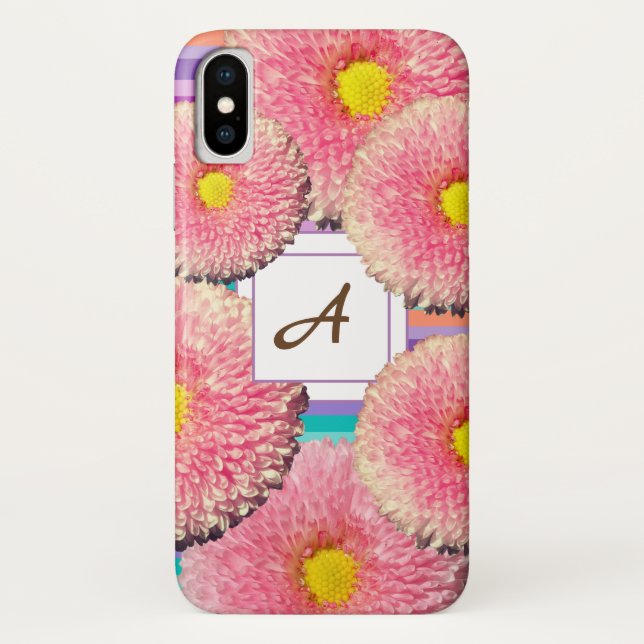 Capas de iphone Daisies Monogramas (Verso)