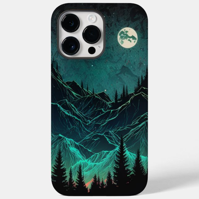 Capas de iphone das Montanhas Aurora Borealis (Verso)