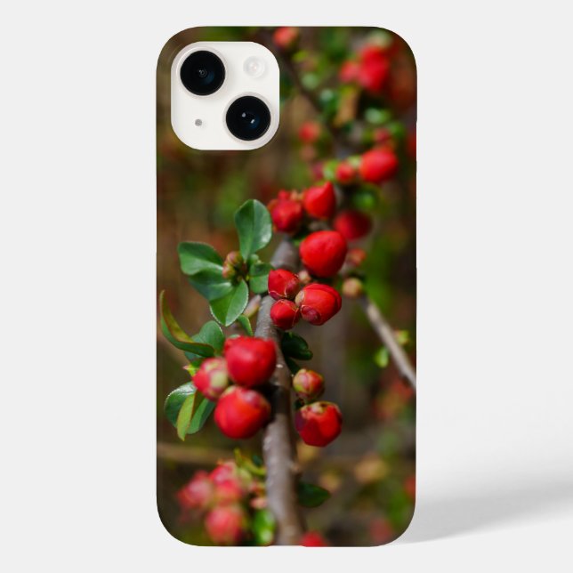 Capas de iphone das tampas Primavera Vermelhas (Verso)
