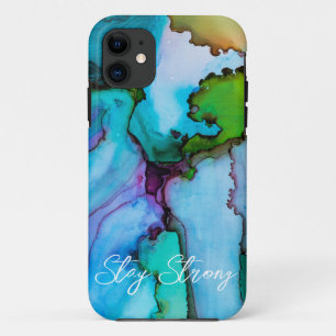 Capas de iphone de álcool azul