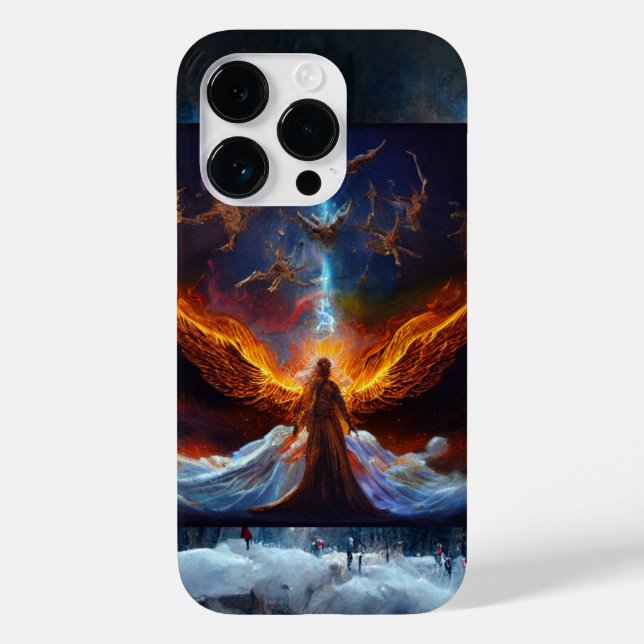 Capas de iphone de anjo_arte digital cósmica (Verso)