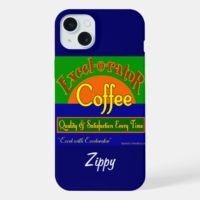 Capas de iphone de Arte com Engraçado de Café Exce (Verso)