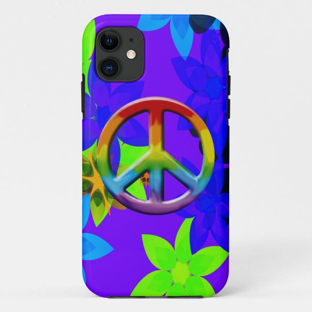 Capas de iphone de Arte com Sinal de Paz de Energi (Verso)