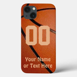 Capas de iphone de basquete, seu nome, número