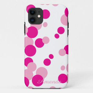 Capas de iphone de bolhas cor-de-rosa