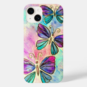 Capas de iphone de Borboletas Rosa Púrpura