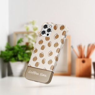 Capas de iphone de café padrão