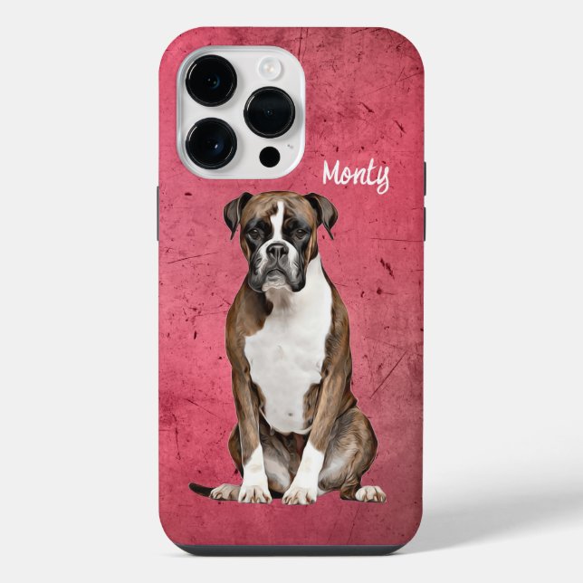 Capas de iphone de caixa-mate Boxer Grunge (Verso)