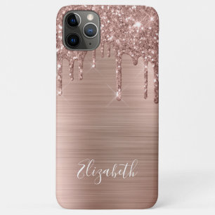 Capas de iphone de caixa-mate com rosa de monogram