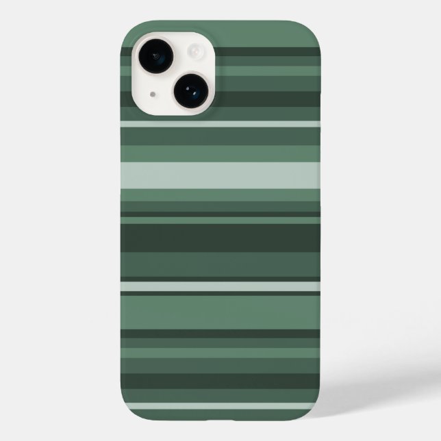 Capas de iphone de caixa-mate das faixas verdes de (Verso)