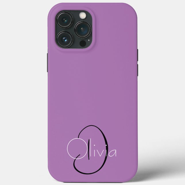 Capas de iphone de caixa-mate de Iniciais Personal (Verso)