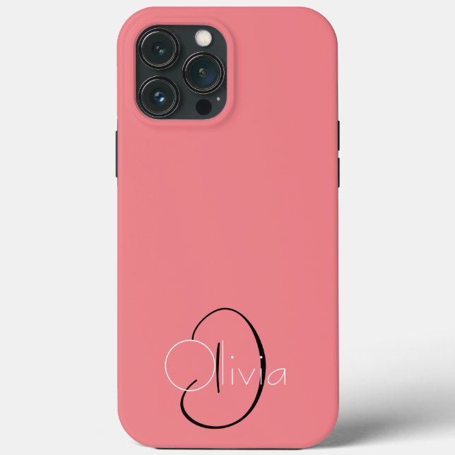 Capas de iphone de caixa-mate de Iniciais Personal (Verso)