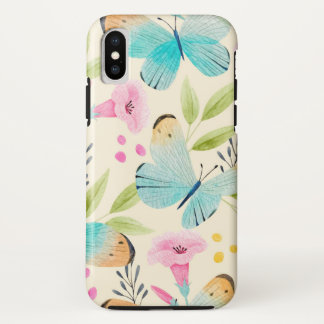 Capas de iphone De Camada De Borboleta Branca