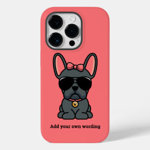 Capas de iphone de Casaco de Cachorro Francês Azu
