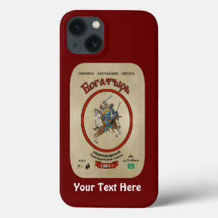 Capas de iphone de Casaco de Cerveja Bogatyr Russa