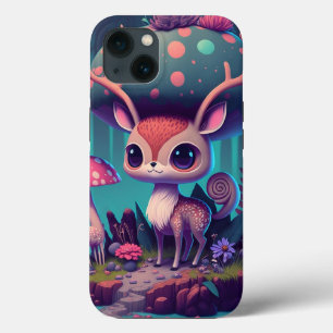 Capas de iphone de Casaco de Cogumelos Deer Fantas