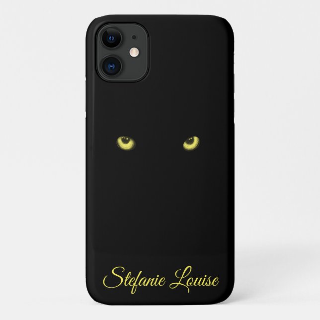 Capas de iphone de Casaco de Olhos Amarelos (Verso)