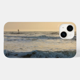 Capas de iphone de Casal de Paddleboard na praia d