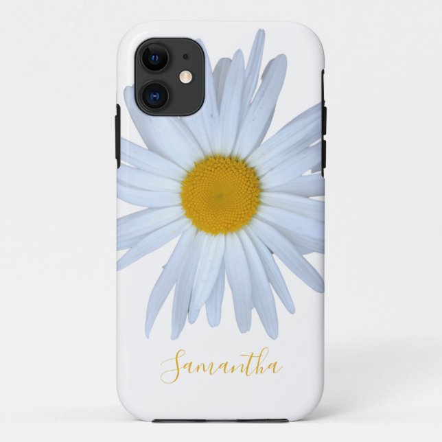 Capas de iphone de Cascata Amarelo-Amarelo-Daisy W (Verso)