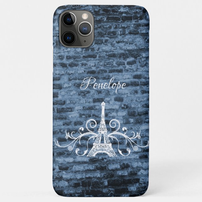 Capas de iphone de Cascata Azul Eiffel Tower Grung (Verso)
