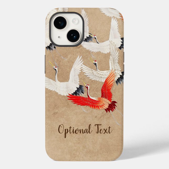 Capas de iphone de Cascata de Gruas Voadoras Japon (Verso)