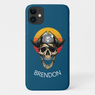 Capas de iphone de Cascata de Pirata Azul Sunset