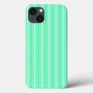 Capas de iphone de Cascata de stripes verde-mint