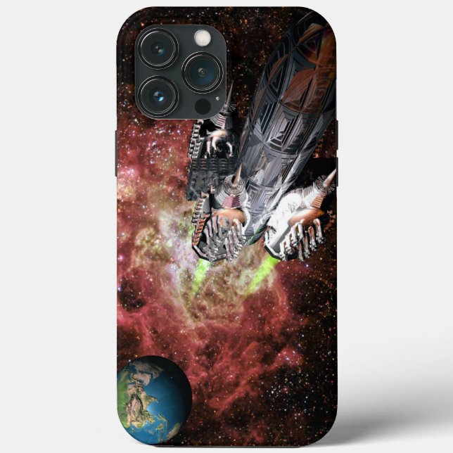 Capas de iphone de Cascata e Navios-Foguete (Verso)