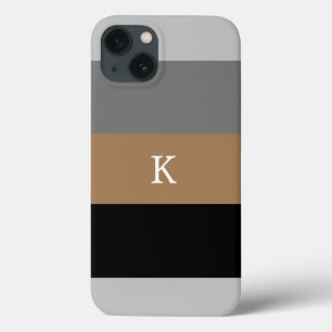 Capas de iphone De Cascata Monograma Com Stripe Ma
