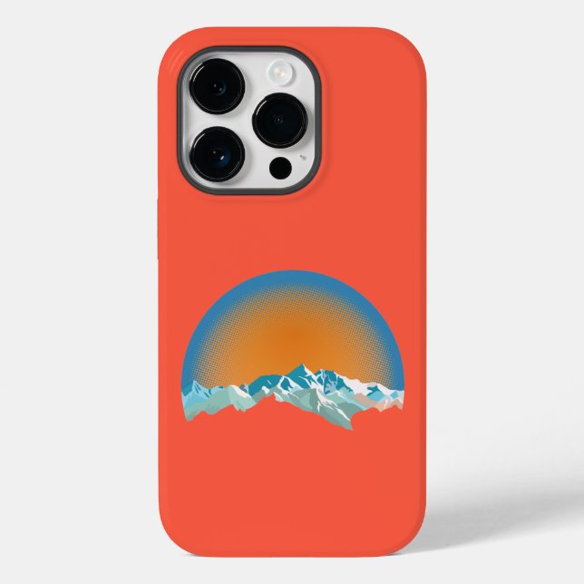 Capas de iphone de Casco-Mate de Pico da Montanha  (Verso)