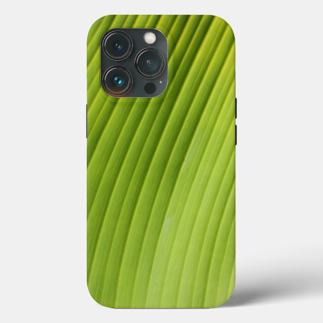 Capas de iphone De Casos De Folha Tropical Closeup (Verso)