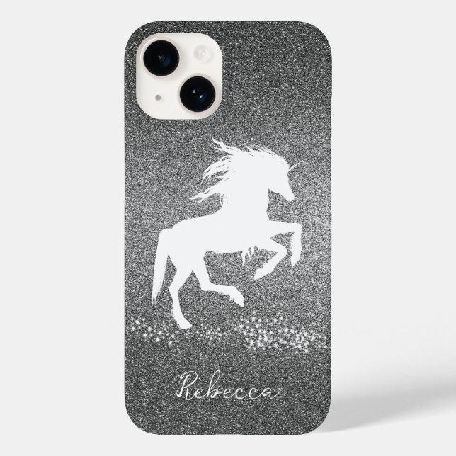 Capas de iphone de Casos de Imagem do Unicórnio Si (Verso)