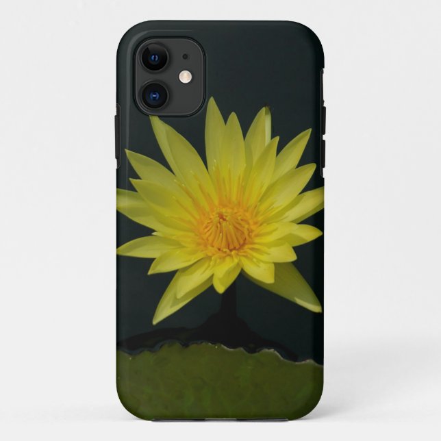 Capas de iphone de Casquilho Amarelo Lotus Waterli (Verso)
