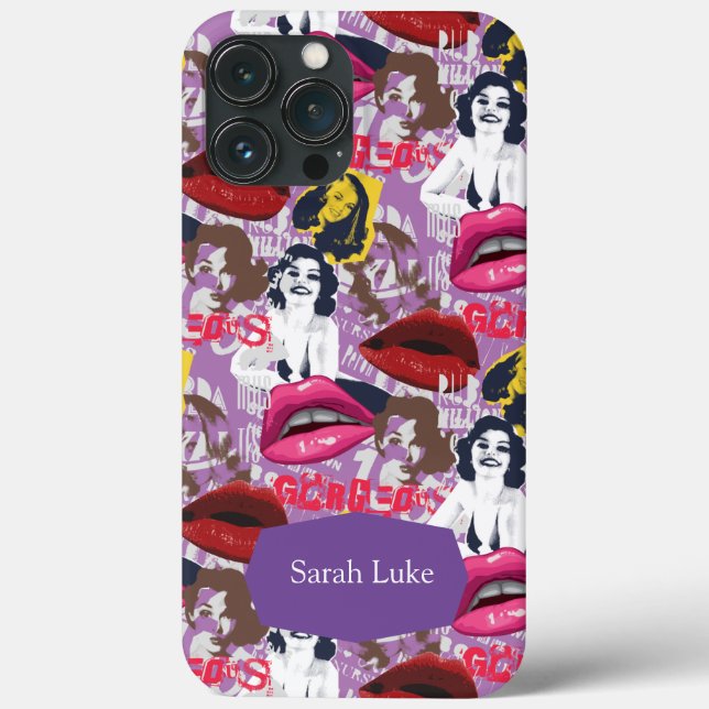 Capas de iphone de Casquilho de Colagem com Pinage (Verso)