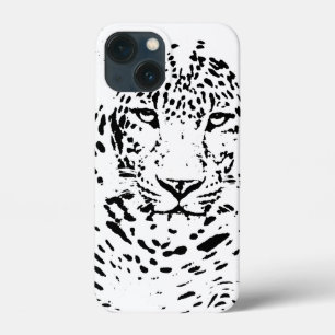 Capas de iphone de Casquilho de Leopardo Negro e B