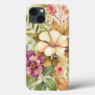 Capas de iphone De Casquilho De Pintura Floral Bri