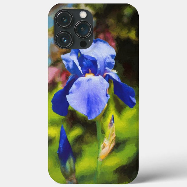 Capas de iphone De Casquilho Iris Azul (Verso)