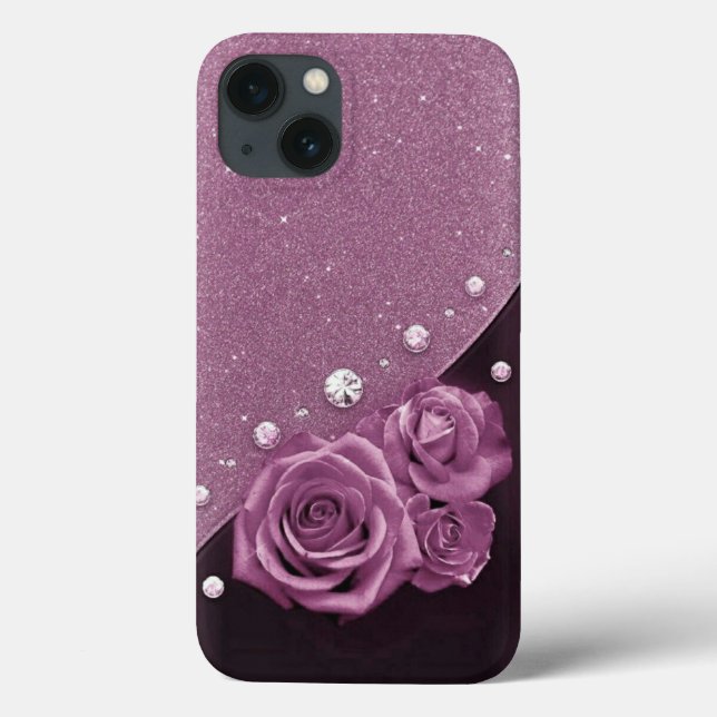 Capas de iphone de Casquilho Roxo e Lilac (Verso)