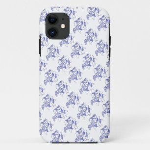 Capas de iphone de Cavalo Azul e Branco