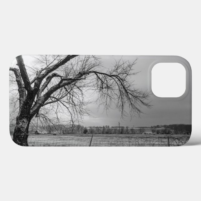 Capas de iphone de Cinza de Árvore Antiga (Verso (horizontal))