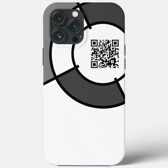 capas de iphone de código de QR personalizável de  (Verso)