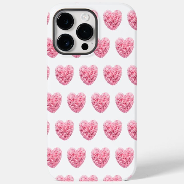 Capas de iphone de Coração Rosa (Verso)