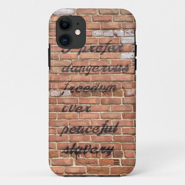 Capas de iphone de cotação de liberdade (Verso)