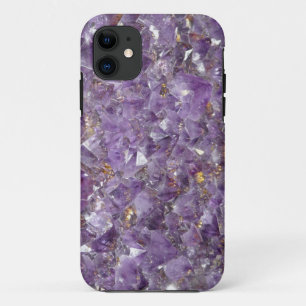 Capas de iphone de cristal violeta de gem