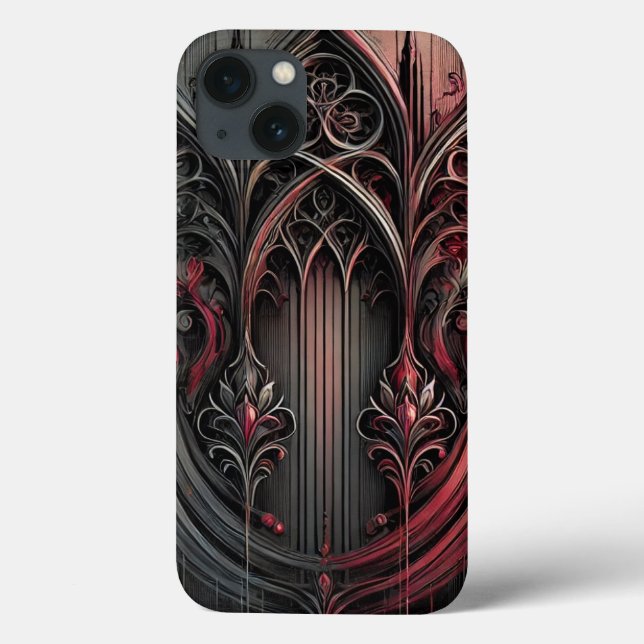 Capas de iphone de Elegância Gótica (Verso)