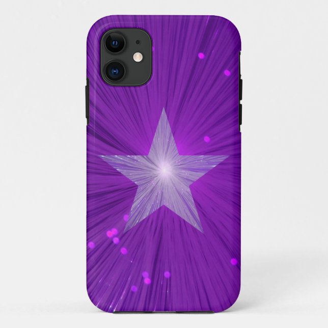 Capas de iphone de estrelas roxas (Verso)