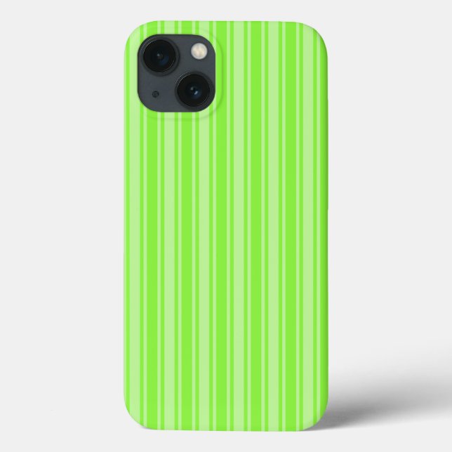 capas de iphone de estrias de verde limão doce (Verso)