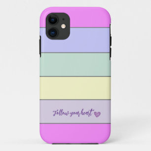 Capas de iphone de faixas horizontais coloridas