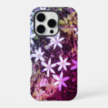 Capas de iphone de flores de estrelas brancas