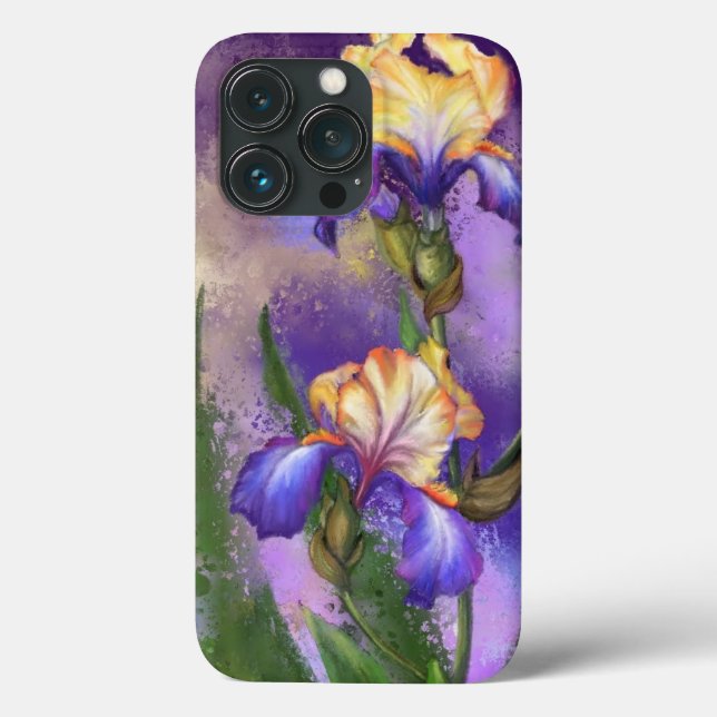 Capas de iphone de Flores Iris (Verso)